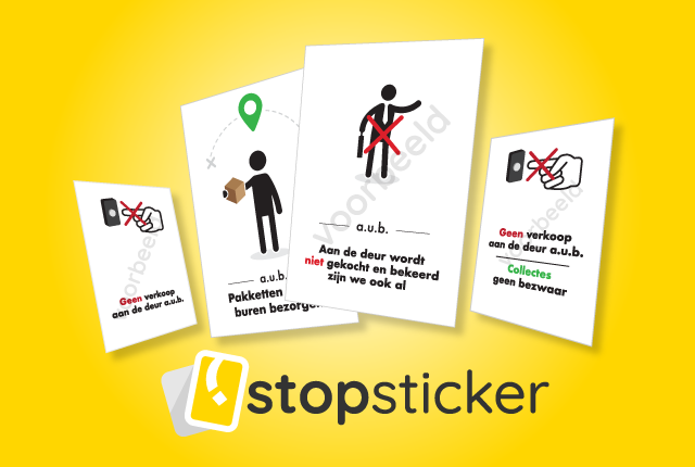 Hysterisch Jeugd zuigen Stickers Geen Verkoop Aan De Deur | Geen Collectes Stickers | Nu 1 + 1  Gratis | StopSticker.nl