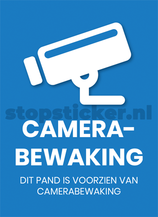 Camerabewaking sticker x1