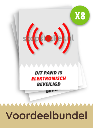 Elektronsiche beveiliging sticker x8